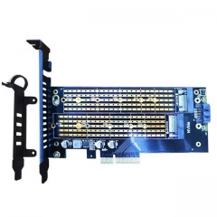 GLOTRENDS 2 in 1 22110 M.2 Adapter for M.2 PCIE NVME SSD (Key-M) and M.2 SATA SSD (Key B/B+M)