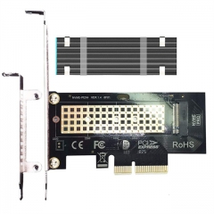 M.2 PCIe X4 Adapter with M.2 Heatsink for M.2 PCIe 4.0/3.0 SSD (NVMe and AHCI)