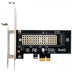 GLOTRENDS M.2 PCIe X1 Adapter and M.2 Screw for M.2 PCIe NVMe SSD, Only PCIe X1 Bandwidth, Compatible with PCIe 4.0/3.0/2.0 Lane