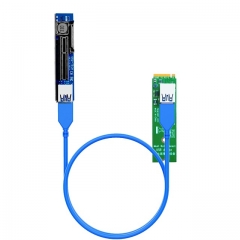 NGFF M.2 Key M to PCI-E X4 Riser Cable (60cm) for BTC Miner Mining, M.2 PCI-E SSD Adapter, etc